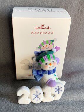 Hallmark Ornament Frosty Fun Decade #10 in Series 2019 Snowman